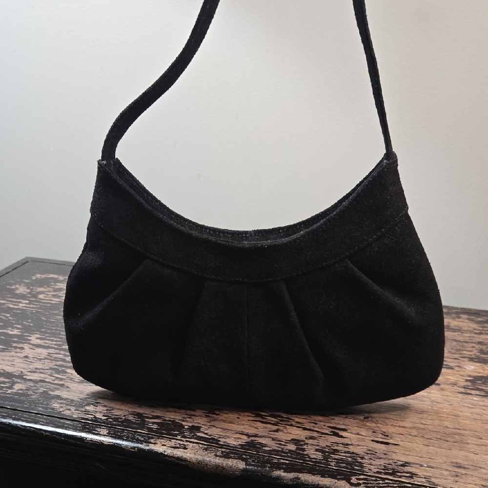 Coldwater Creek‎ Vintage Black Suede Shoulder Bag